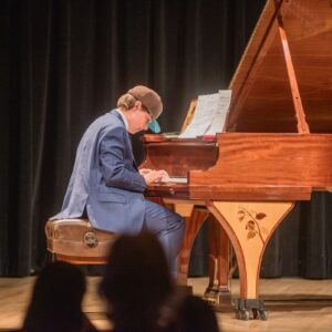 a young pianist at event