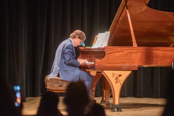 a young pianist at event